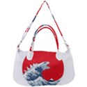 The Great Wave Of Kaiju Removable Strap Handbag View1