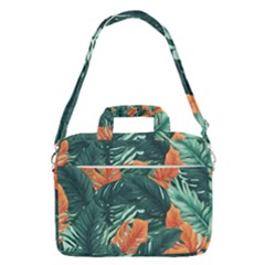 Green Tropical Leaves Macbook Pro 13  Shoulder Laptop Bag 