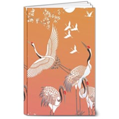 Japanese Crane Painting Of Birds 8  x 10  Softcover Notebook