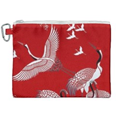 Japanese Crane Bird Art Canvas Cosmetic Bag (xxl)