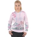 Pink Chinese Style Cherry Blossom Women s Overhead Hoodie View1