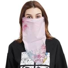 Pink Chinese Style Cherry Blossom Face Covering Bandana (triangle) by Cendanart