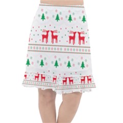 Christmas Fishtail Chiffon Skirt