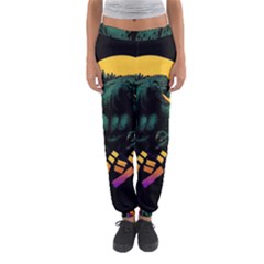 Godzilla Retrowave Women s Jogger Sweatpants