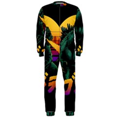 Godzilla Retrowave OnePiece Jumpsuit (Men)