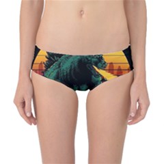 Godzilla Retrowave Classic Bikini Bottoms