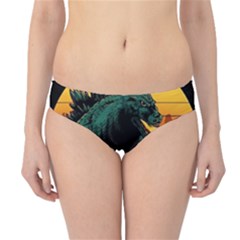 Godzilla Retrowave Hipster Bikini Bottoms