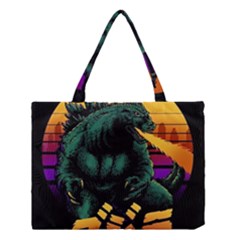 Godzilla Retrowave Medium Tote Bag