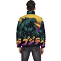 Godzilla Retrowave Men s Puffer Bubble Jacket Coat View4