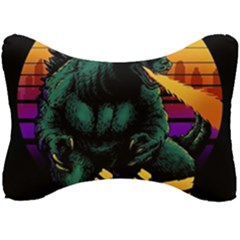 Godzilla Retrowave Seat Head Rest Cushion