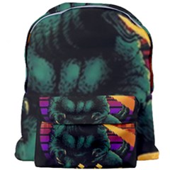 Godzilla Retrowave Giant Full Print Backpack