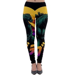 Godzilla Retrowave Lightweight Velour Leggings