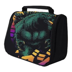 Godzilla Retrowave Full Print Travel Pouch (Small)