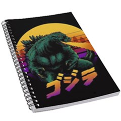 Godzilla Retrowave 5.5  x 8.5  Notebook