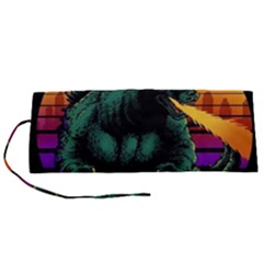 Godzilla Retrowave Roll Up Canvas Pencil Holder (S)