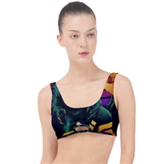 Godzilla Retrowave The Little Details Bikini Top