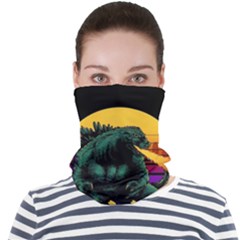 Godzilla Retrowave Face Seamless Bandana (Adult)