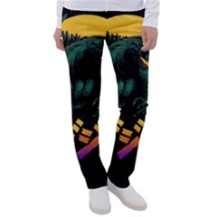 Godzilla Retrowave Women s Casual Pants