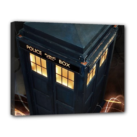 Tardis Bbc Doctor Who Dr Who Canvas 14  X 11  (stretched)