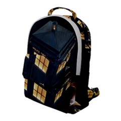 Tardis Bbc Doctor Who Dr Who Flap Pocket Backpack (large) by Cendanart