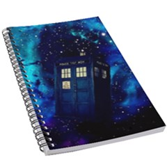 Tardis Doctor Who Space Galaxy 5 5  X 8 5  Notebook by Cendanart