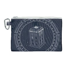 Doctor Who Bbc Tardis Canvas Cosmetic Bag (large)