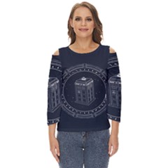 Doctor Who Bbc Tardis Cut Out Wide Sleeve Top