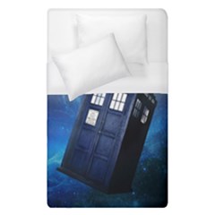 Tardis Doctor Who Space Blue Duvet Cover (single Size) by Cendanart