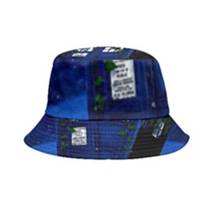 Stuck Tardis Beach Doctor Who Police Box Sci-fi Inside Out Bucket Hat by Cendanart