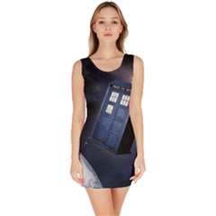 Tardis Doctor Who Planet Bodycon Dress by Cendanart