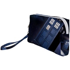 Tardis Doctor Who Planet Wristlet Pouch Bag (small) by Cendanart