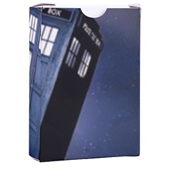 Tardis Doctor Who Planet Playing Cards Single Design (rectangle) With Custom Box by Cendanart