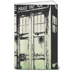 Doctor Who Tardis 8  X 10  Hardcover Notebook by Cendanart
