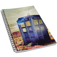 Tardis Wilderness Doctor Who 5 5  X 8 5  Notebook by Cendanart