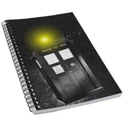 Doctor Who Space Tardis 5 5  X 8 5  Notebook by Cendanart