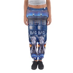 Doctor Who Adventure Bad Wolf Tardis Women s Jogger Sweatpants by Cendanart