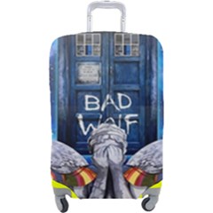 Doctor Who Adventure Bad Wolf Tardis Luggage Cover (large) by Cendanart