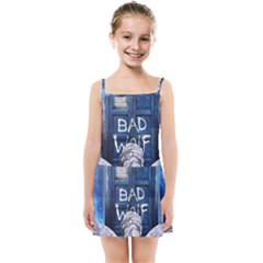 Doctor Who Adventure Bad Wolf Tardis Kids  Summer Sun Dress