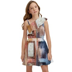 Tardis Doctor Who Kids  One Shoulder Party Dress