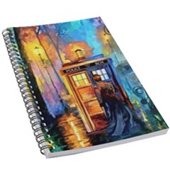 Tardis Doctor Who Paint Painting 5 5  X 8 5  Notebook by Cendanart