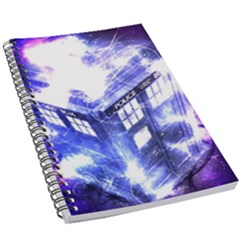 Tardis Doctor Who Blue Travel Machine 5 5  X 8 5  Notebook by Cendanart