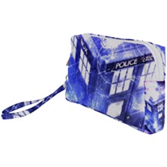 Tardis Doctor Who Blue Travel Machine Wristlet Pouch Bag (small) by Cendanart