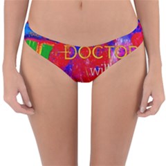 Doctor Who Dr Who Tardis Reversible Hipster Bikini Bottoms