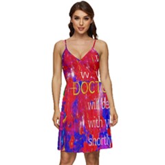 Doctor Who Dr Who Tardis V-Neck Pocket Summer Dress 