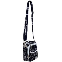 Japanese Basic Kanji Anime Dark Minimal Words Shoulder Strap Belt Bag by Bedest