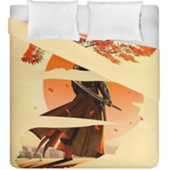 Samurai Art Ninja Katana Anime Aesthetic  Japanese Lore Style Mythology Retro Classic Warrior Duvet Cover Double Side (king Size) by Bedest