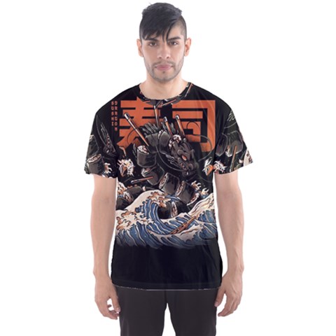 Sushi Dragon Japanese Men s Sport Mesh T-shirt by Bedest