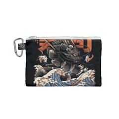 Sushi Dragon Japanese Canvas Cosmetic Bag (small) by Bedest