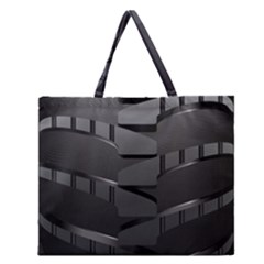 Tire Zipper Large Tote Bag