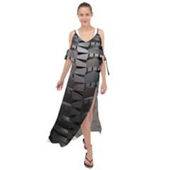 Tire Maxi Chiffon Cover Up Dress